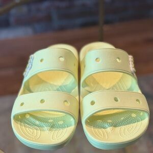 CROCS Yellow Slippers Lightweight Waterproof
